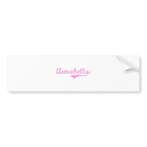 Annabella Classic Style Name Bumper Stickers