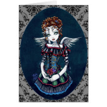 "Annabelle" Gothic Victorian Angel Art Card