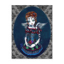 Annabelle Gothic Victorian Angel Postcard
