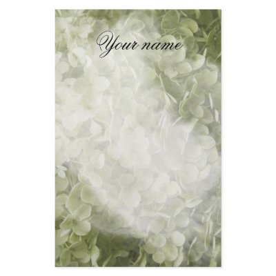 Annabelle Hydrangea Stationery Design by loraseverson