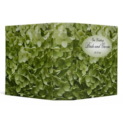 Annabelle Hydrangea Wedding Binder