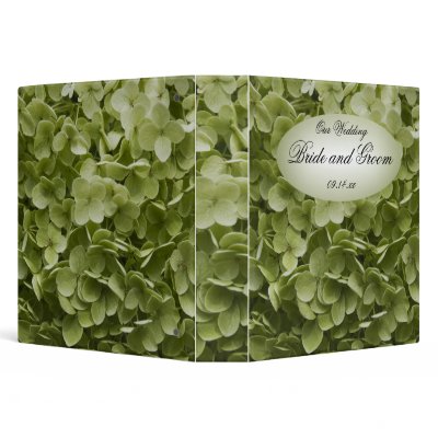 Annabelle Hydrangea Wedding Binder