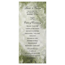 Annabelle Hydrangea Wedding Program Customized Rack Card