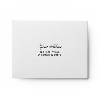Annabelle Hydrangea Wedding Response Card Envelope