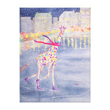 Annabelle on Ice Wrapped Canvas Gallery Wrapped Canvas