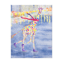 Annabelle on Ice Wrapped Canvas Stretched Canvas Prints