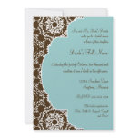 AnnaLiese Damask - Blue Bridal Shower Invitation