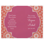 AnnaLiese Damask - Formal Wedding Program Flyer Design