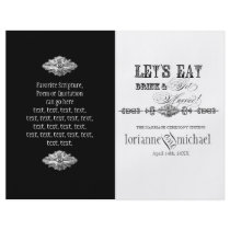 AnnaLiese Damask - Formal Wedding Program Flyer