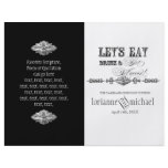AnnaLiese Damask - Formal Wedding Program Flyer