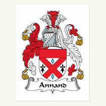 Annand Family Crest Postcard