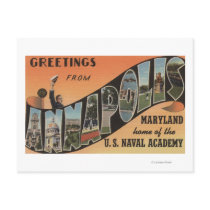 Annapolis, Maryland - Large Letter Scenes Post Card