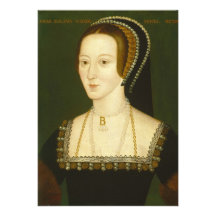 Anne Boleyn Second Wife of Henry VIII Portrait Custom Announcements