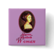 Anne Boleyn - Woman Button