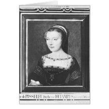Anne de Pisseleu  Duchess of Etampes, c.1448 Greeting Card