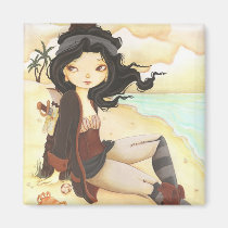 Anne - fairy pirate fantasy magnet magnets
