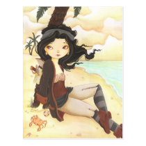 Anne - fairy pirate fantasy post card postcards
