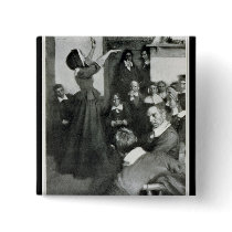 Anne Hutchinson Preaching in her House in Boston Pin