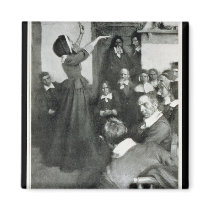 Anne Hutchinson Preaching in her House in Boston Refrigerator Magnet