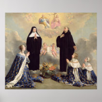 Anne of Austria  and her Children Posters