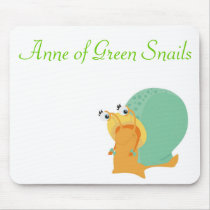 Anne of Green Snails mousepad by VisualArtsBrampton Anne of Green Snails mousepad