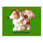 Annie and Hunter postcards