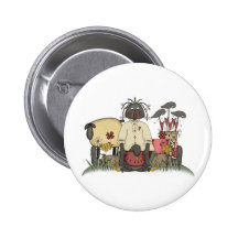 Annie Doll Sheep & Crows Pins