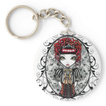 "Annie" Gothic Victorian Couture Fairy Keychain