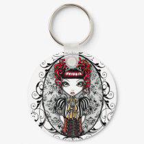 "Annie" Gothic Victorian Couture Fairy Keychain