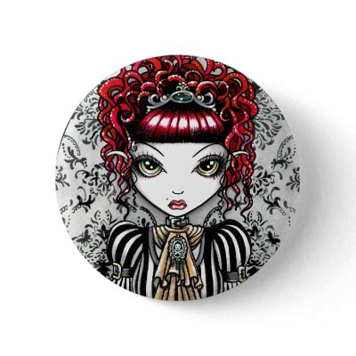 Annie Gothic Victorian Fae Button by mykajelina