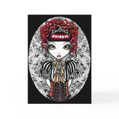 Annie Gothic Victorian Fae Card by mykajelina