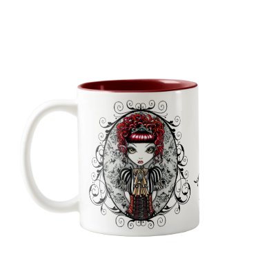Annie Gothic Victorian Fae Mug by mykajelina