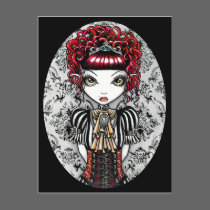 Annie Gothic Victorian Fae Postcard