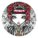 Annie Gothic Victorian Fae Sticker by mykajelina Annie Gothic Victorian Fae Sticker
