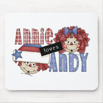Annie Loves Andy Ragdoll Mouse Mat