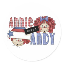 Annie Loves Andy Ragdoll Stickers