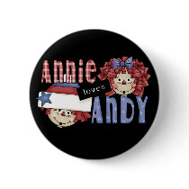 Annie Loves Andy Tshirts and Gifts Pinback Button