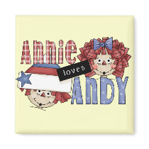 Annie Loves Andy Tshirts and Gifts Fridge Magnets