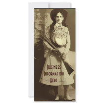 Annie Oakley 2012 Calendar Bookmark Rack Card