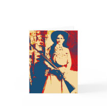 Annie Oakley Oil Grunge Note Card