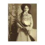 Annie Oakley Oil Grunge PostCard