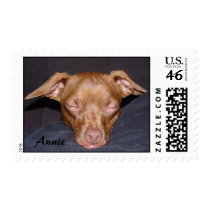 Annie Sound Asleep postage by beautyofthelake Annie Sound Asleep postage