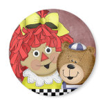 Annie & Ted Fridge Magnet