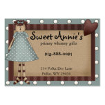 Annie Whimsy Primsy Country Business Card business cards