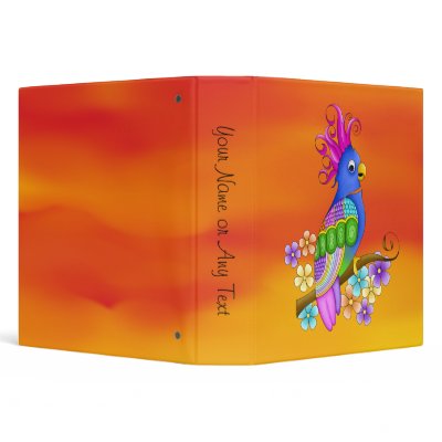 Annika Tropical Bird Binder by debipayne
