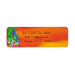 Annika Tropical Bird Return Address Labels