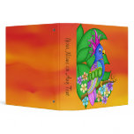 Annika Tropical Bird with Leaves Binder