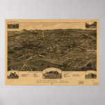 Anniston Alabama 1887 Panoramic Map posters