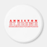 Anniston, Alabama City Design Fridge Magnets