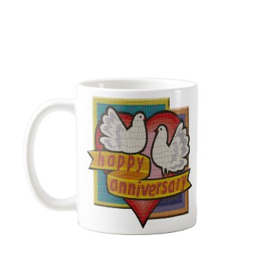 ANNIVERSARY BIRDS T COFFEE MUG by wedding_anniversary